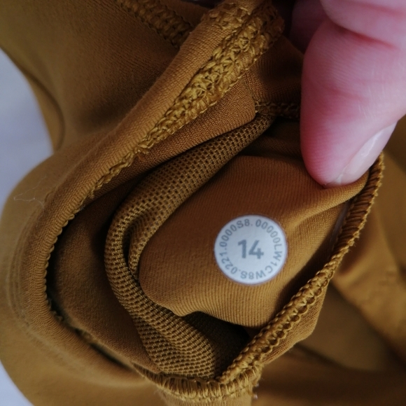 Lululemon Align Tank Mustard Yellow Gold Brown Plus Size 14 - Picture 10 of 11